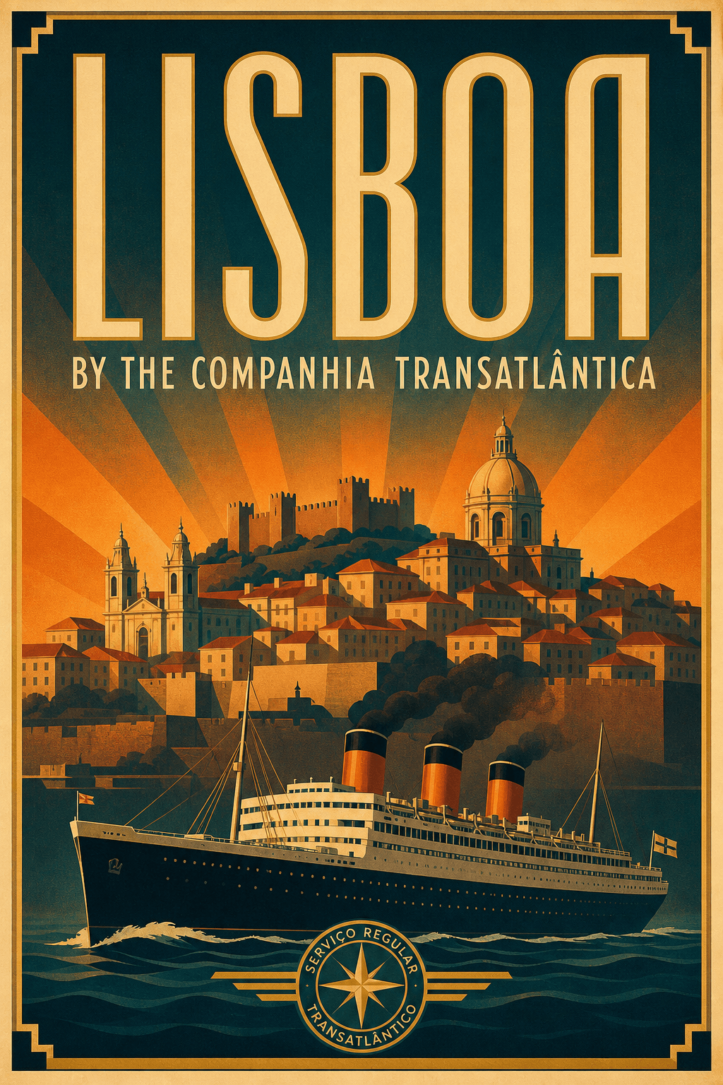 Vintage Travel Poster — preview